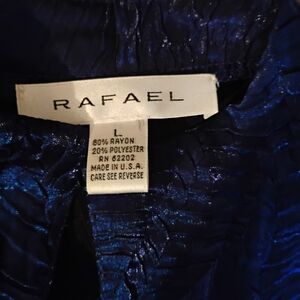 Rafael Deep Blue Textured Blouse